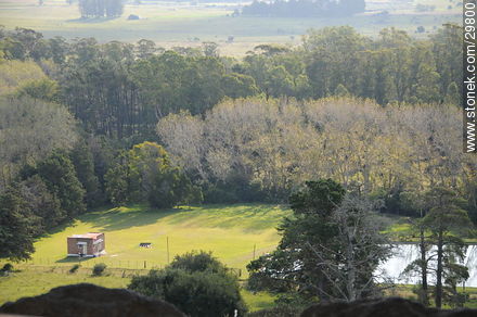 Vista desde el mirador del Parque de Vacaciones - Departamento de Lavalleja - URUGUAY. Foto No. 29800