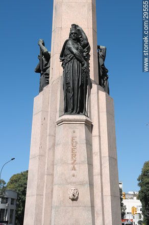 Obelisk of Montevideo. The Stength. - Department of Montevideo - URUGUAY. Photo #29555