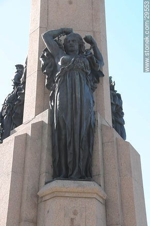 Obelisk. Freedom. - Department of Montevideo - URUGUAY. Photo #29553