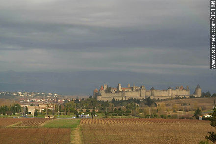 Murallas de la ciudad de Carcassonne - Región de Languedoc-Rousillon - FRANCIA. Foto No. 30159