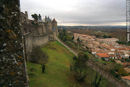 City of Carcassone - Region of Languedoc-Rousillon - FRANCE. Photo #30203