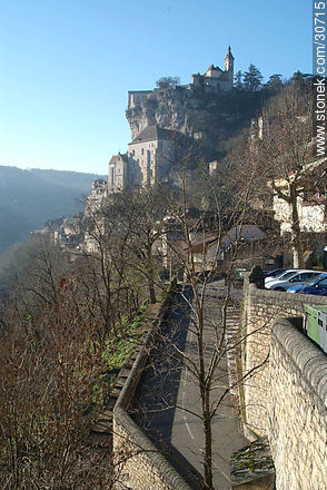 Sendero hacia el bajo. Rocamadour - Región de Midi-Pyrénées - FRANCIA. Foto No. 30715
