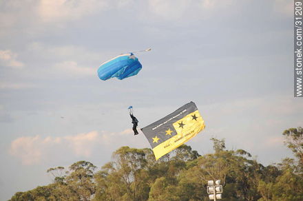 6 de enero de 2009. Exhibición de paracaidismo. - Departamento de Montevideo - URUGUAY. Foto No. 31209