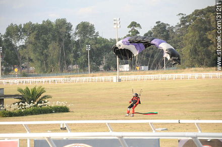 6 de enero de 2009. Exhibición de paracaidismo. - Departamento de Montevideo - URUGUAY. Foto No. 31211
