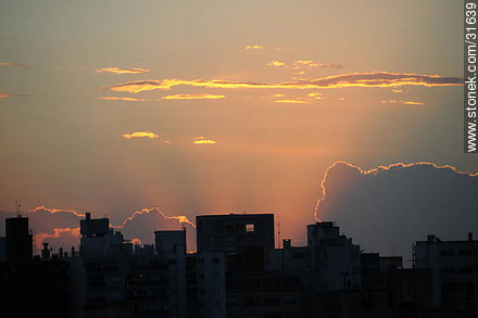 Sunset in Montevideo - Department of Montevideo - URUGUAY. Photo #31639