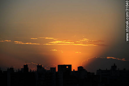 Sunset in Montevideo - Department of Montevideo - URUGUAY. Photo #31640