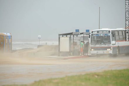 Sand storm in Playa Brava - Punta del Este and its near resorts - URUGUAY. Photo #32049