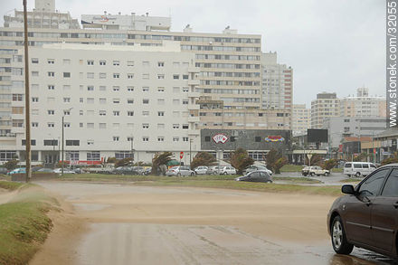Sand on the avenue - Punta del Este and its near resorts - URUGUAY. Photo #32055