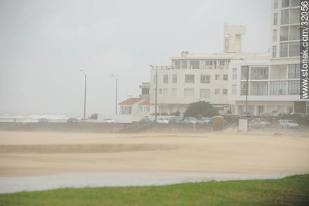 Sand storm in Playa Brava - Punta del Este and its near resorts - URUGUAY. Photo #32056