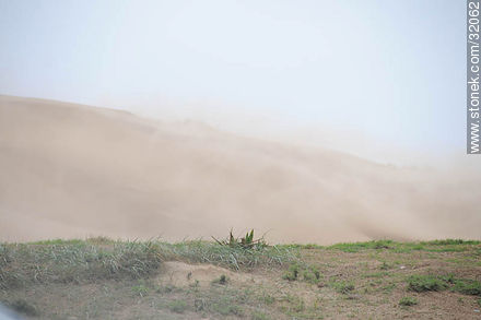 Sand storm in Playa Brava - Punta del Este and its near resorts - URUGUAY. Photo #32062