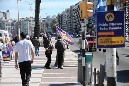 Publicidad electroral del Partido Independiente. Elecciones 2009. - Departamento de Montevideo - URUGUAY. Foto No. 33081