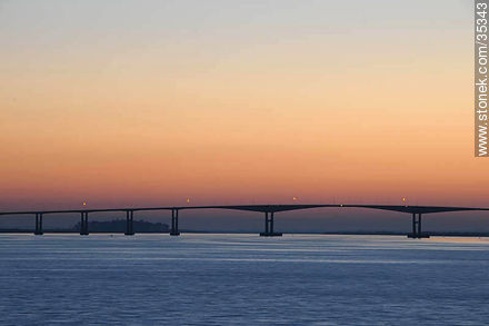 International bridge over Uruguay river - Rio Negro - URUGUAY. Photo #35343