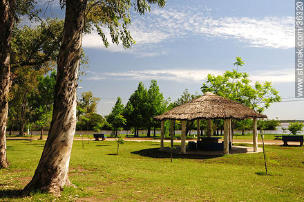 Rivera park is on the banks of the Uruguay river. - Artigas - URUGUAY. Photo #36320