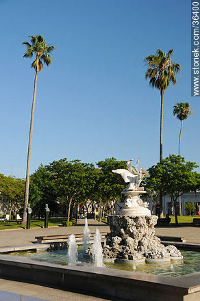 Treinta y Tres Orientales square - Department of Salto - URUGUAY. Photo #36400