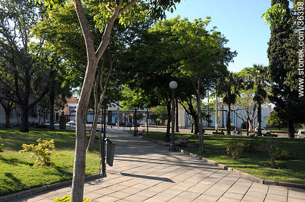 Treinta y Tres Orientales square - Department of Salto - URUGUAY. Photo #36398