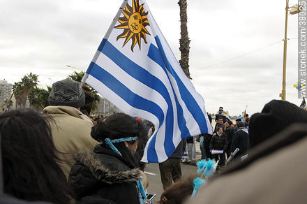 Uruguayan footbal soccer team reception after playing the World Cup in South Africa, 2010. -  - URUGUAY. Photo #38025
