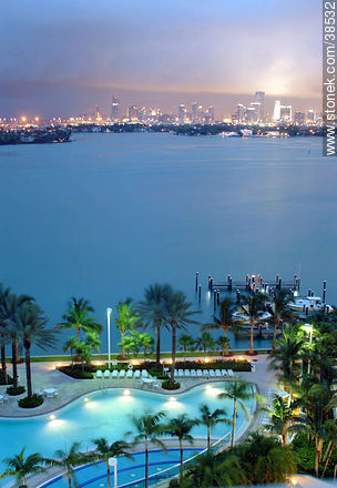 Biscayne Bay at dusk - State of Florida - USA-CANADA. Photo #38532