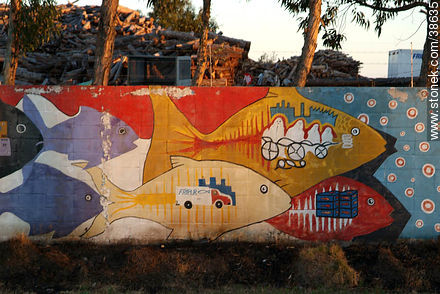 Mural - Department of Montevideo - URUGUAY. Photo #38635