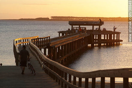 Dock in Mansa Beach - Punta del Este and its near resorts - URUGUAY. Photo #38849