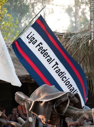 Bandera de la Liga Federal Tradicionalista - Departamento de Tacuarembó - URUGUAY. Foto No. 39792