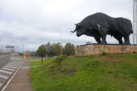 Monumento al Toro en Paso de los Toros - Departamento de Tacuarembó - URUGUAY. Foto No. 40427
