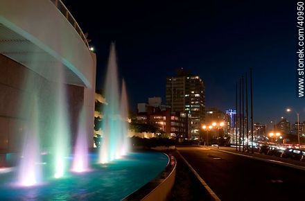 Fountain in Conrad Hotel - Punta del Este and its near resorts - URUGUAY. Photo #40950