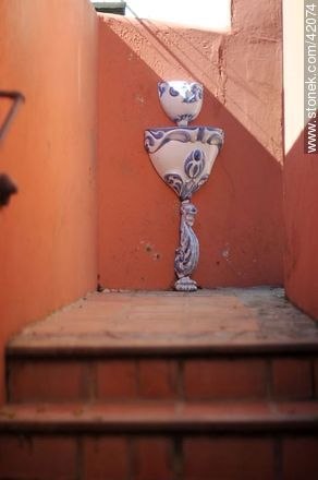 Bebedero de cerámica - Departamento de Colonia - URUGUAY. Foto No. 42074