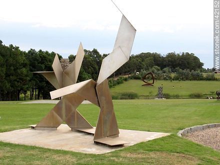 Pablo Atchugarry foundation. Outdoor exposure.  Miguel Battegazzore's sculpture. - Punta del Este and its near resorts - URUGUAY. Photo #42152