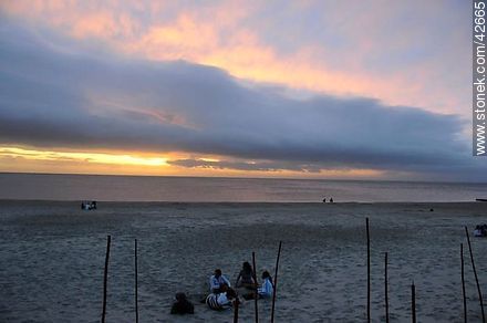 Sunset in Piriapolis beach - Department of Maldonado - URUGUAY. Photo #42665