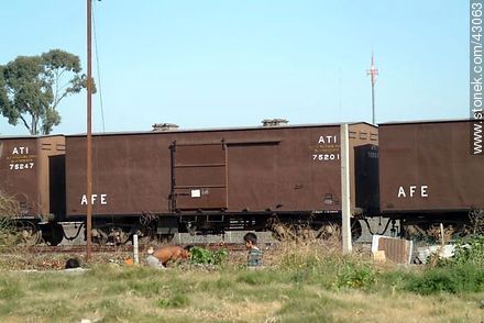 AFE Railway freight wagons - Department of Montevideo - URUGUAY. Photo #43063