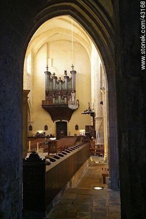Sarlat-la-Canéda. Interior of the Cathedral of Saint Sacerdos. - Region of Aquitaine - FRANCE. Photo #43168