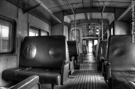 Inside an old railway wagon -  - MORE IMAGES. Photo #44922