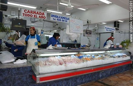 Fish market. - Department of Montevideo - URUGUAY. Photo #45391