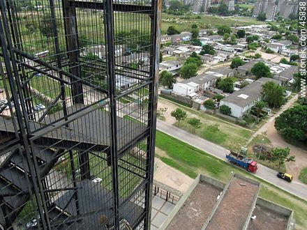 Fire escape of the Faculty of Sciences. - Department of Montevideo - URUGUAY. Photo #45838