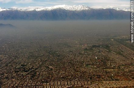 Near City of Santiago from the air - Chile - Others in SOUTH AMERICA. Photo #46371