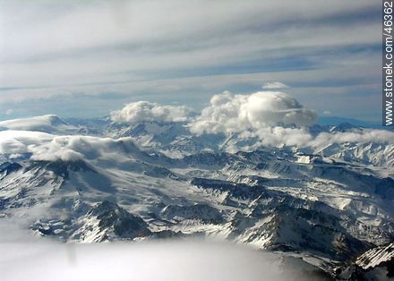 Los Andes desde el cielo - Provincia de Mendoza - ARGENTINA. Foto No. 46362
