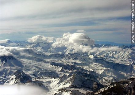 Los Andes desde el cielo - Provincia de Mendoza - ARGENTINA. Foto No. 46361
