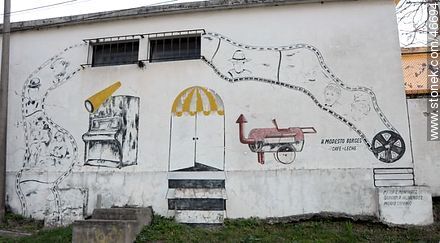 Mural de la ciudad de Rosario - Departamento de Colonia - URUGUAY. Foto No. 46694
