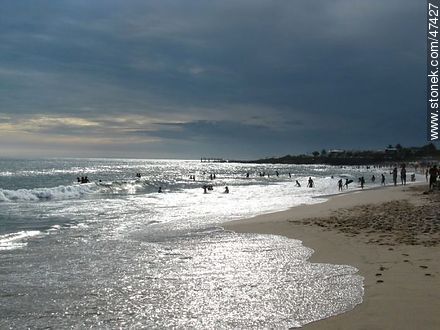 Tormenta sobre playa San Francisco - Departamento de Maldonado - URUGUAY. Foto No. 47427
