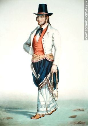 Man dressed in gala. XIX Century. -  - URUGUAY. Photo #47967