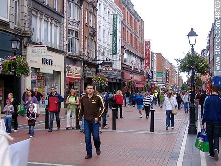 Peatonal comercial de Dublín - ireland - ISLAS BRITÁNICAS. Foto No. 48766