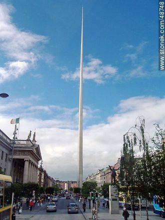 Monument of Light. Spire of Dublin on O'Connell Street. - Ireland - BRITISH ISLANDS. Photo #48748