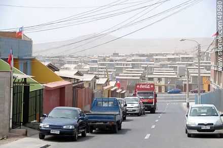 Suburban street south of Arica - Chile - Others in SOUTH AMERICA. Photo #49580