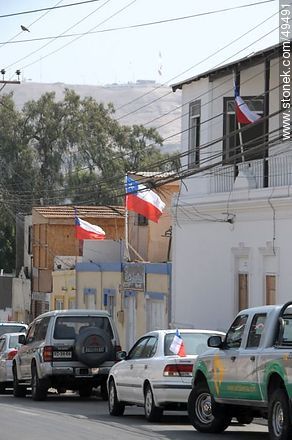Calle con el Morro de Arica al fondo - Chile - Otros AMÉRICA del SUR. Foto No. 49491