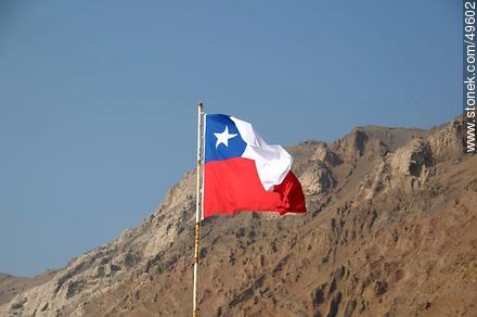 Bandera chilena. - Chile - Otros AMÉRICA del SUR. Foto No. 49602