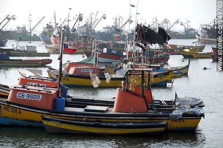 Fishing boats in the port of Arica - Chile - Others in SOUTH AMERICA. Photo #49763