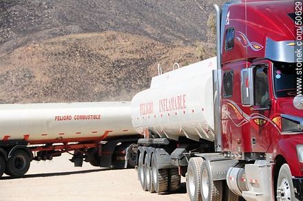 Tanker trucks in Zapahuira - Chile - Others in SOUTH AMERICA. Photo #50629