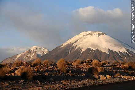 Pomerape and Parinacota volcanoes - Chile - Others in SOUTH AMERICA. Photo #50716