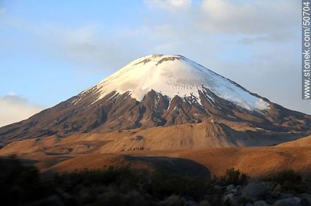 Parinacota volcano at sunset - Chile - Others in SOUTH AMERICA. Photo #50704