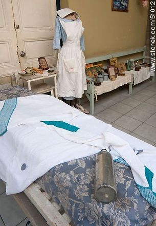 Old bed of the hospital Vilardebó - Department of Montevideo - URUGUAY. Photo #51012